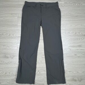 Eddie Bauer Women Pants Travex Hiking Roll Up Capri Gray‎ 10 Outdoor Stretch